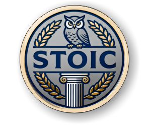 stoic small badge