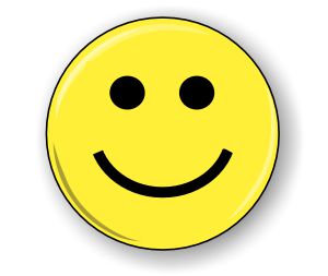 smiley small badge